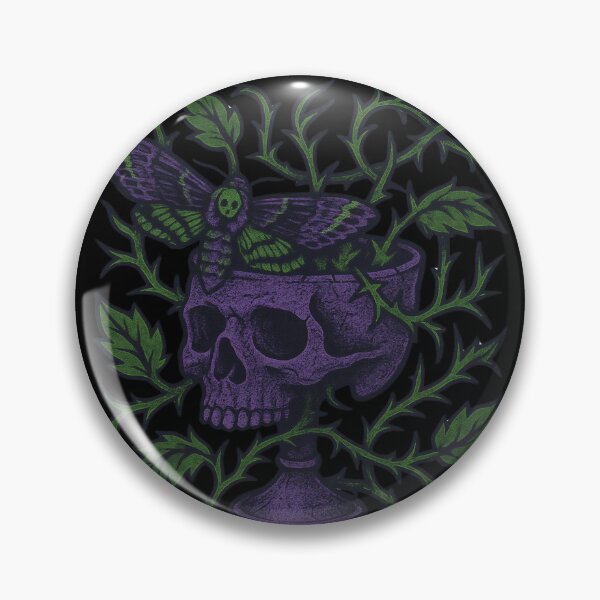 Item preview, Death Moth Skull Chalice Horror Purple Green designed and sold by Sturdust.