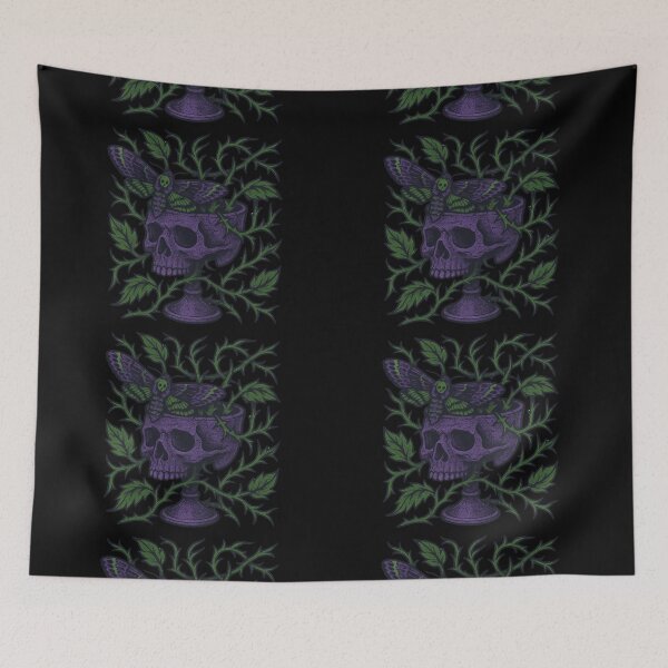 Item preview, Death Moth Skull Chalice Horror Purple Green designed and sold by Sturdust.
