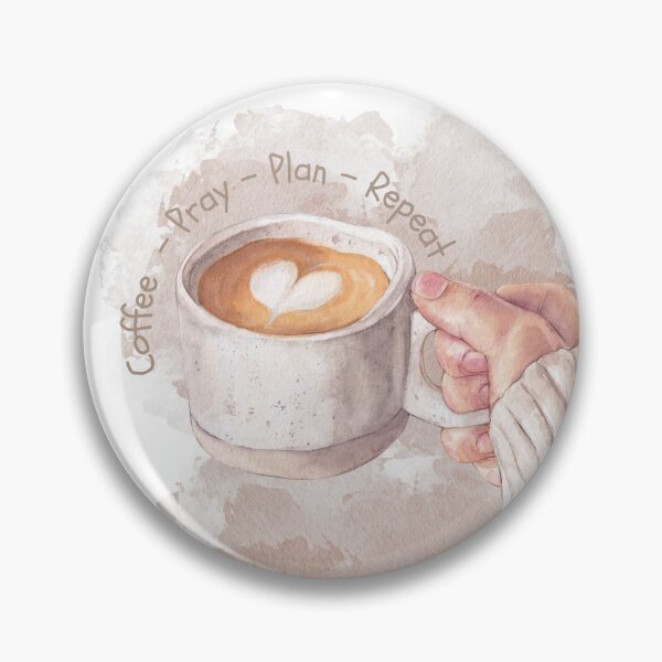 Item preview, Mug with heart, Coffee - Pray - Plan - Repeat designed and sold by GiftableGems.