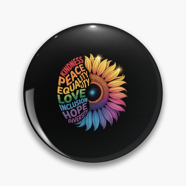 Item preview, Kindness peace equality love hope diversity sunflower designed and sold by MinaReinger.