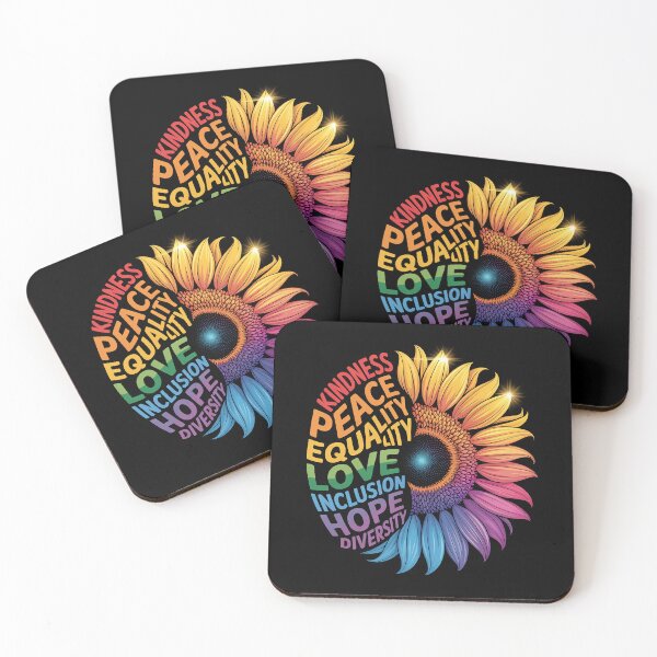 Item preview, Kindness peace equality love hope diversity sunflower designed and sold by MinaReinger.