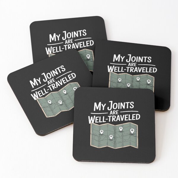 Item preview, My Joints Are Well-Traveled Punny Map Typography designed and sold by August4Laughs25.