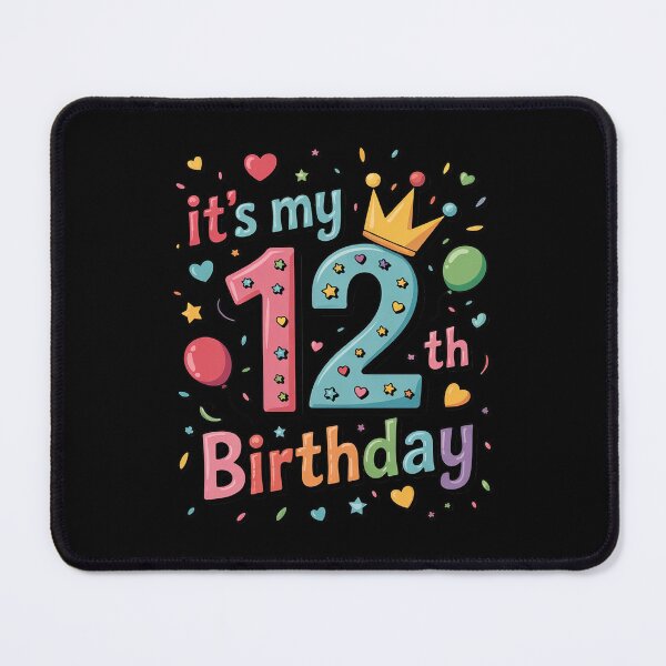 Item preview, It's My 12th Birthday Party Teens Girls 12 Year Old Bday designed and sold by BeetleMalon.