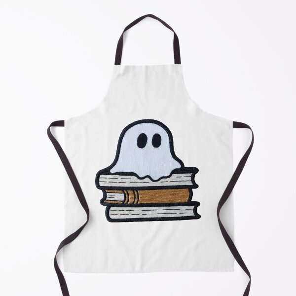Item preview, Whimsical Ghost on Books Embroidered Patch for Hats | Cute Literary Ghost Design designed and sold by FestivityFinds.