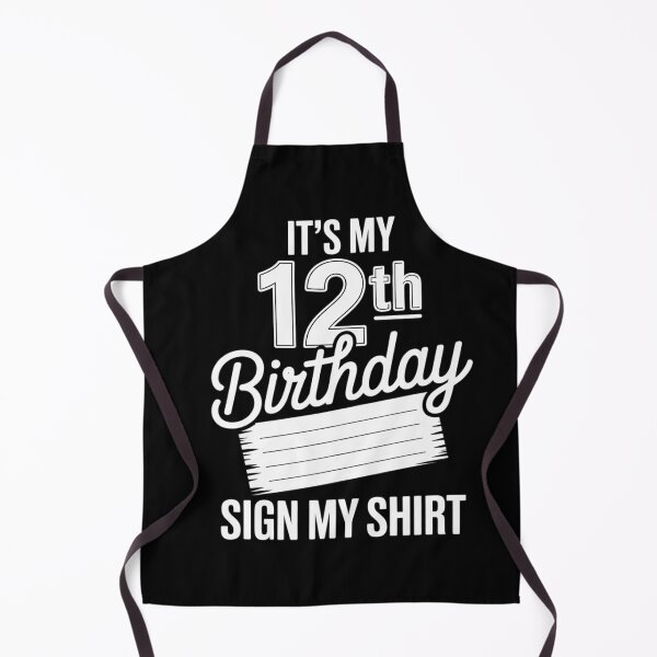 Item preview, It's My 12th Birthday Sign My Shirt 12 Year Old B-day Party  designed and sold by BeetleMalon.