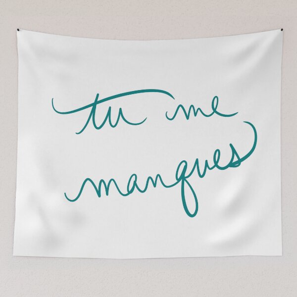 Item preview, I miss you in French designed and sold by abeink.