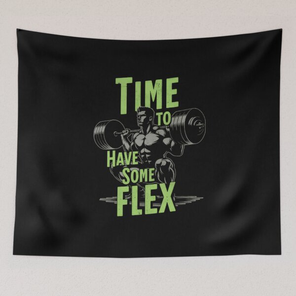 Item preview, Time To Have Some Flex – Bodybuilder Gym Art for Muscle Gains designed and sold by SoulFlex.