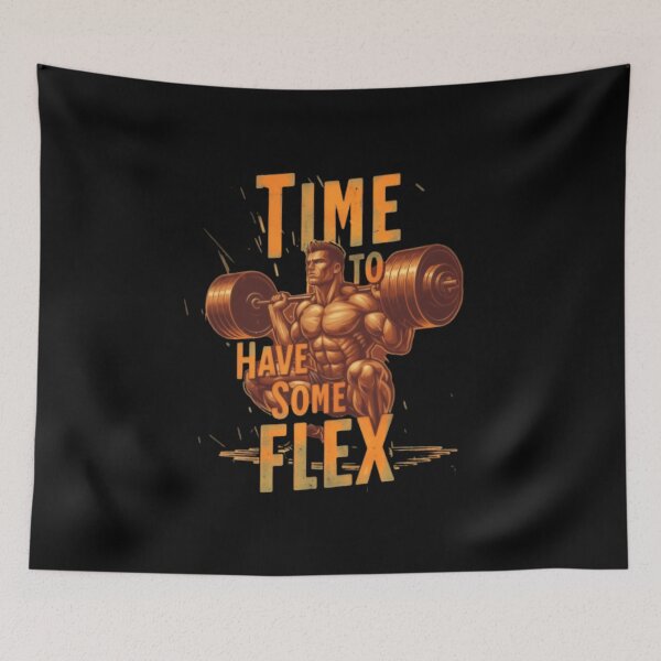 Item preview, Time To Have Some Flex – Bodybuilder Gym Art for Muscle Gains designed and sold by SoulFlex.