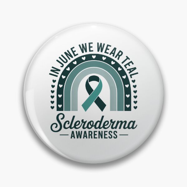 Item preview, Rainbow In June We Wear Teal Scleroderma Awareness Ribbon designed and sold by TrinaEspinoza.