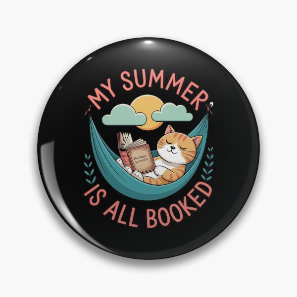 Item preview, My Summer Is All Booked Cat Reading Book Funny Summer designed and sold by August4Laughs25.