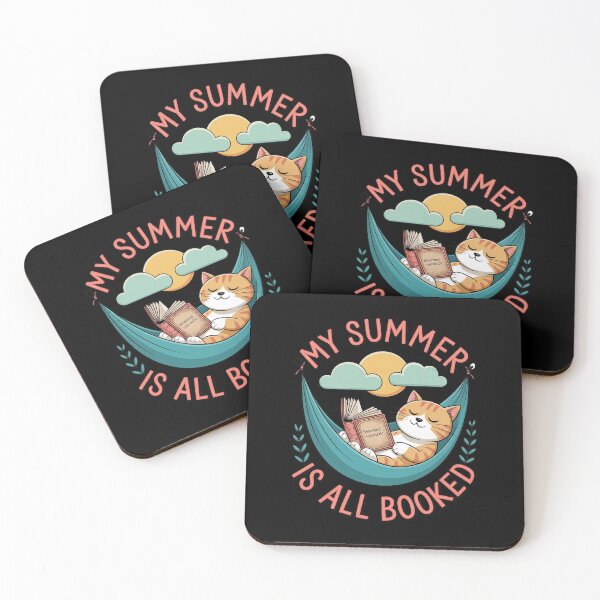 Item preview, My Summer Is All Booked Cat Reading Book Funny Summer designed and sold by August4Laughs25.