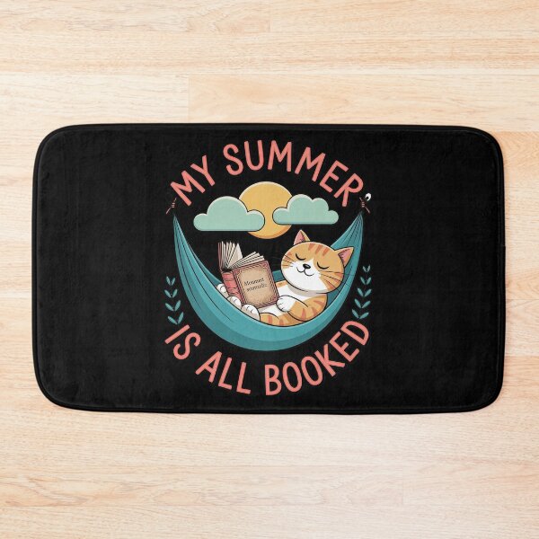 Item preview, My Summer Is All Booked Cat Reading Book Funny Summer designed and sold by August4Laughs25.