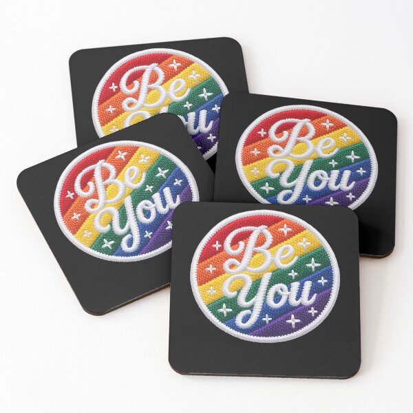 Item preview, Embroidered Be You Rainbow T-Shirt, LGBT Shirt, Pride designed and sold by HaileyRobel.