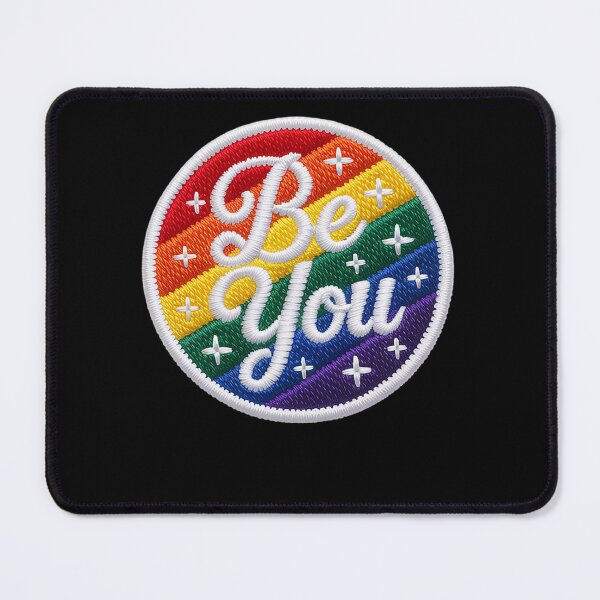 Item preview, Embroidered Be You Rainbow T-Shirt, LGBT Shirt, Pride designed and sold by HaileyRobel.