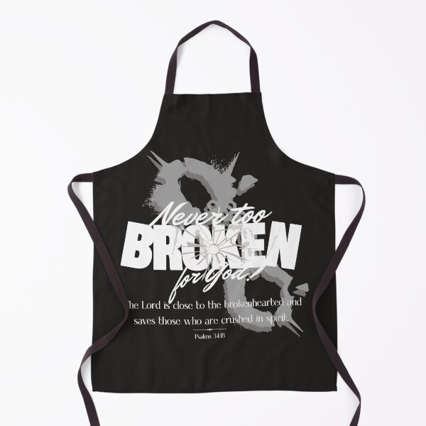 Item preview, Never too Broken for God to Save (White) designed and sold by DesignedbyFaith.