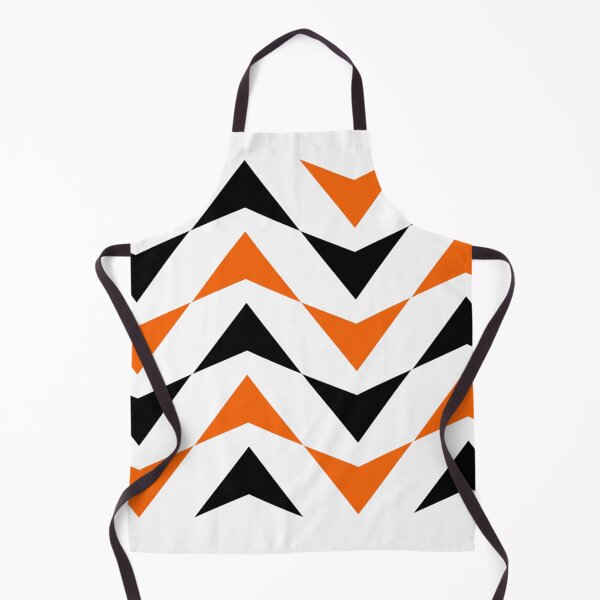 Item preview, Abstract Arrow Shapes Pattern – Black and Orange on White Modern Design designed and sold by Cultradesign.