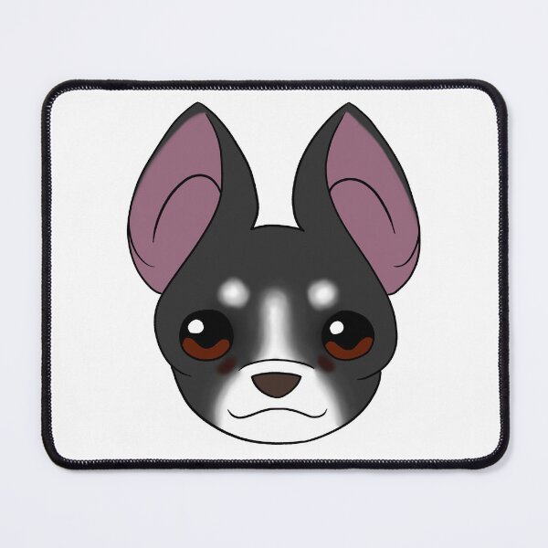 Item preview, Black Chihuahua White Snout White Brows Tear Stains designed and sold by OliRoseArt.