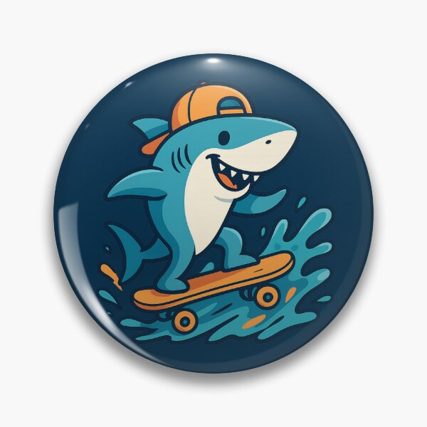 Item preview, Skater Shark – The Skater Shark of the Urban Ocean designed and sold by MartzDesigns.
