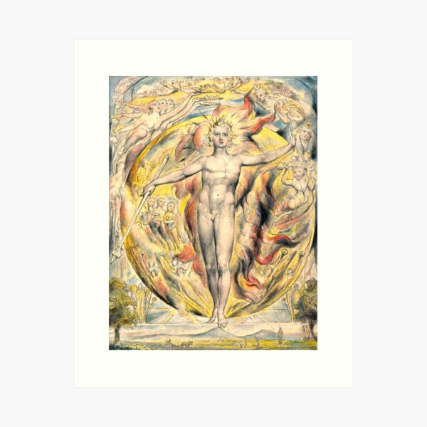 Item preview, HD The Sun at His Eastern Gate, by William Blake HIGH DEFINITION Original colors designed and sold by MINDTHECHERRY.