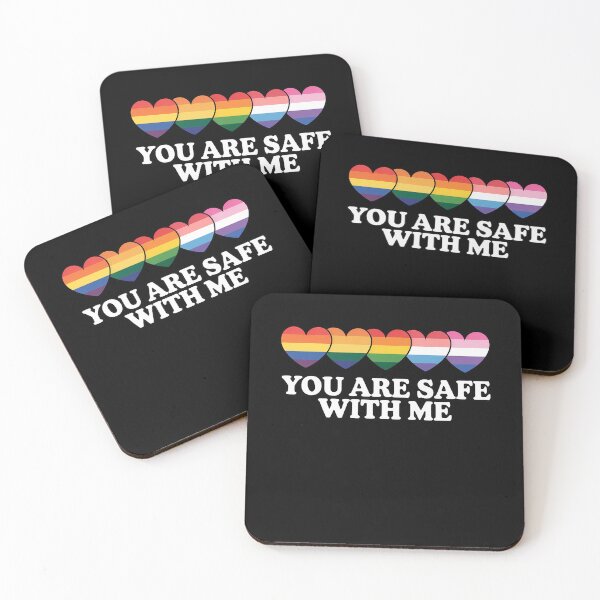 Item preview, You Are Safe With Me Shirt, LGBT Friendly Shirt, LGBT Support designed and sold by AmparoBoyle.