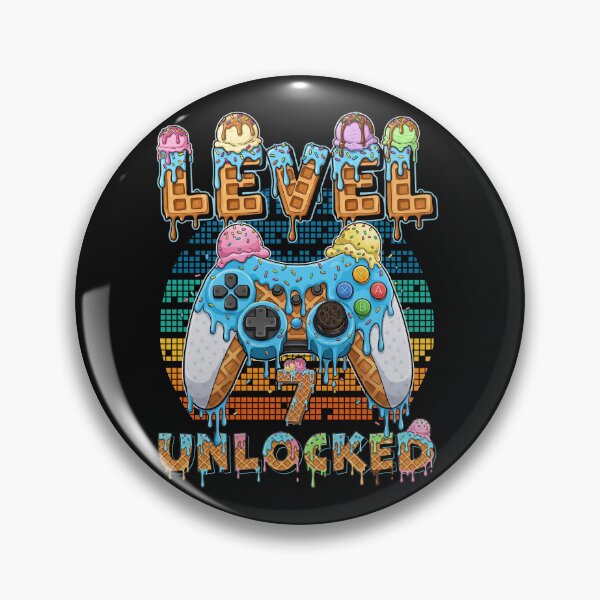Item preview, Level 7 Unlocked Gamer Birthday Shirt designed and sold by LarryMBrown.