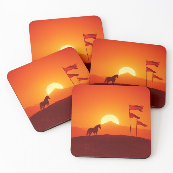 Item preview, Lone Horse at Sunset — Echoes of the Steppe designed and sold by YKYPEH-Studios.