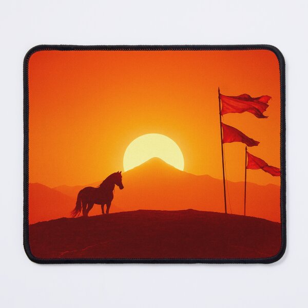 Item preview, Lone Horse at Sunset — Echoes of the Steppe designed and sold by YKYPEH-Studios.