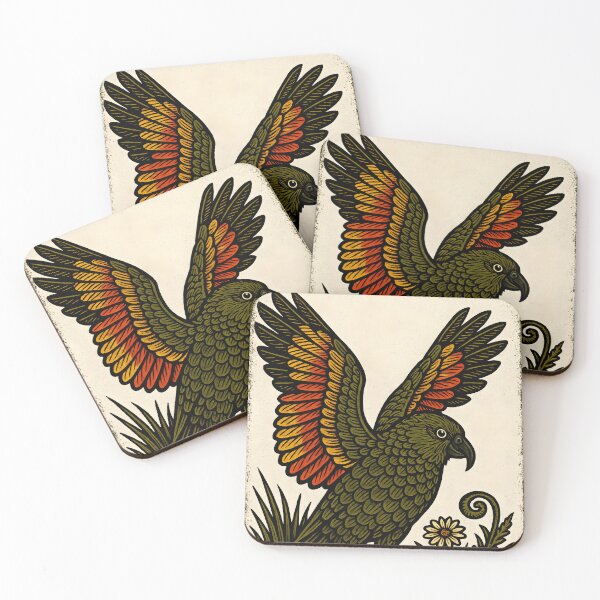 Item preview, Kea Alpine Parrot — Sunburst Wings designed and sold by MvuuStudio.