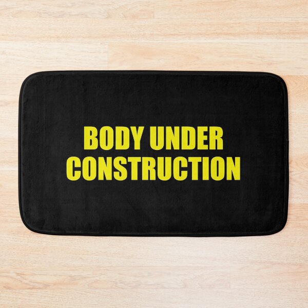 Item preview, Body Under Construction - Funny Gym Body Builder Motivation designed and sold by kamalasyakila.