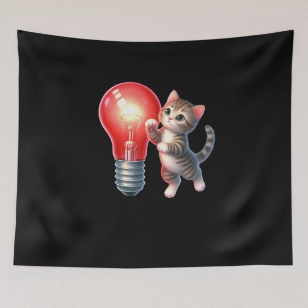 Item preview, Surprised Cat Christmas Lights  designed and sold by TalalosART.