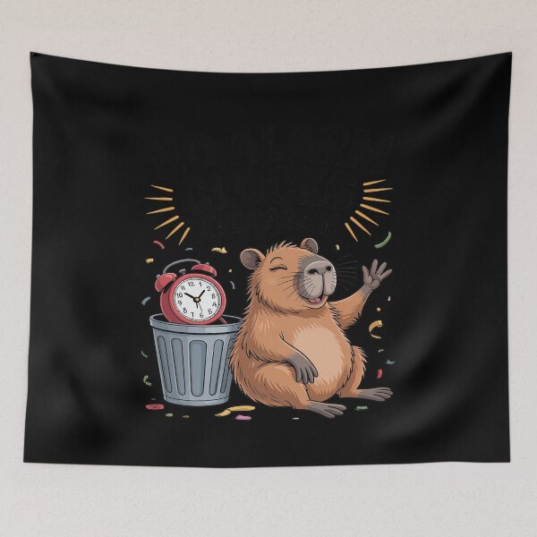 Artikelvorschau, Keine Wecker jemals wieder Lustige Ruhestand Capybara entworfen und verkauft von tabdejinti.