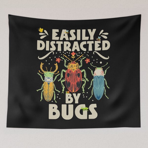 Item preview, Easily Distracted by Colorful Bugs designed and sold by TinaMDedrick.