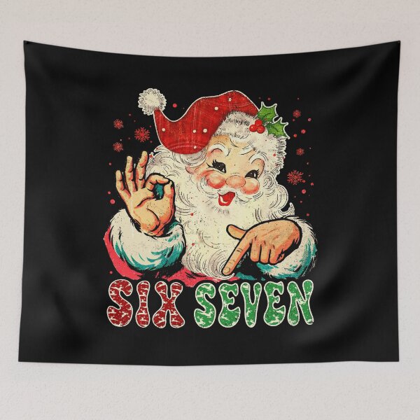 Item preview, Santa Says Six Seven Christmas Birthday Shirt Funny 6 7 Meme Gen Alpha Holiday Kids Gift designed and sold by Patchina.