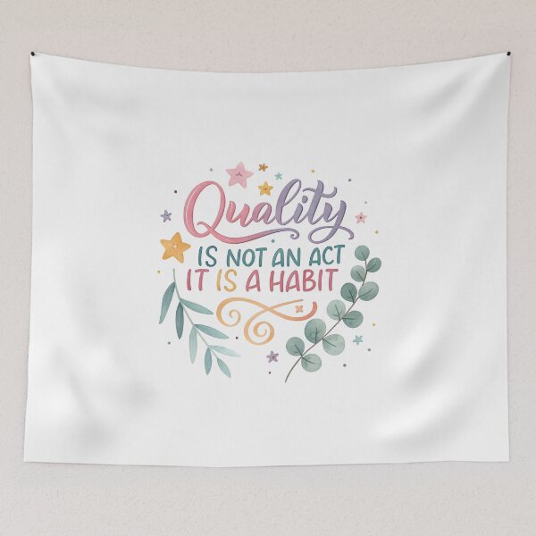 Item preview, Quality is not an act it is a habit designed and sold by nimmitrends.