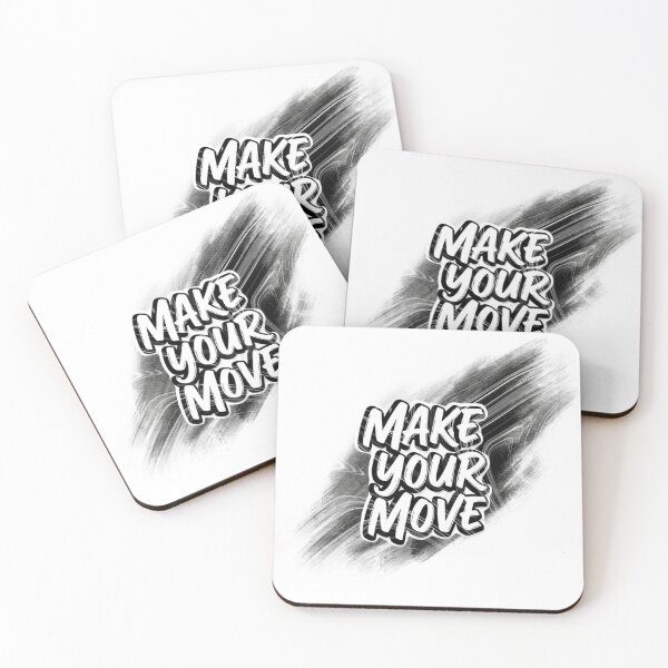 Item preview, Make Your Move Motivational Quote | Bold Script Typography Sticker designed and sold by Happyfreedom.