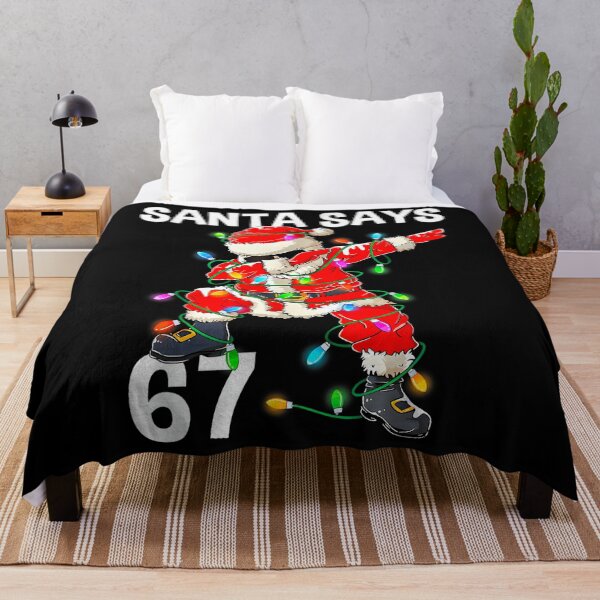Item preview, Christmas Santa Says 67 Six Seven Meme designed and sold by peggycantu.