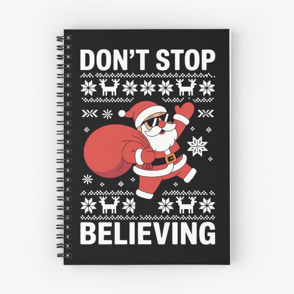 Item preview, Don't Stop Believing Ugly Christmas Sweater Santa Christmas designed and sold by papertaless.