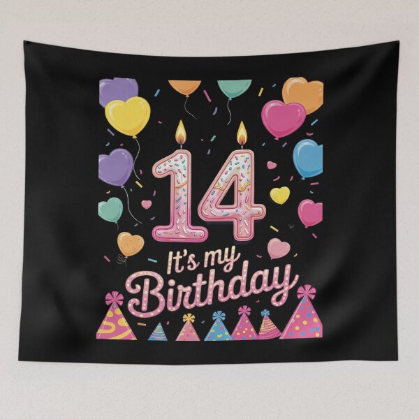 Item preview, It's My 14th Birthday Girl Doughnut Happy 14 Years Old Girls  designed and sold by ClassicAnthony.