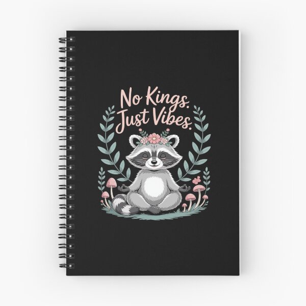 Item preview, No Kings In America – Peaceful Protest Rally Raccoon designed and sold by ticlitule.
