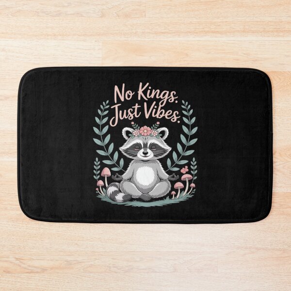Item preview, No Kings In America – Peaceful Protest Rally Raccoon designed and sold by ticlitule.