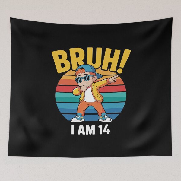 Item preview, Kids 14 Years Old Birthday Dabbing Boy Bruh I'm 14 14th Bday  designed and sold by ClassicAnthony.