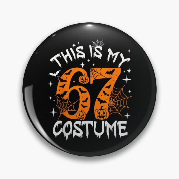 Aperçu de l'œuvre Ceci est mon costume d'Halloween 67 numéro 6 7 Meme dicton 6 7 créée et vendue par Masonbaxter.