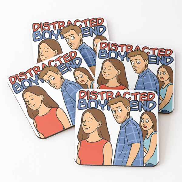 Item preview, "Distracted Boyfriend" Meme Cartoon – Classic Viral Internet Joke designed and sold by JMKPrintPress.