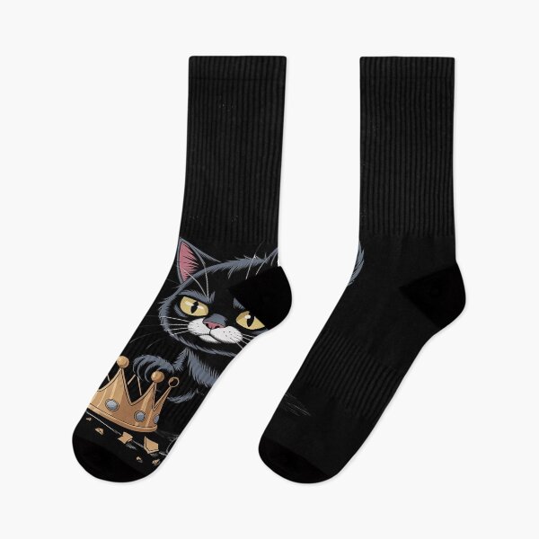 Artikelvorschau, Keine Könige in Amerika Schwarze Katze Lustige Katze tritt Krone entworfen und verkauft von ticlitule.
