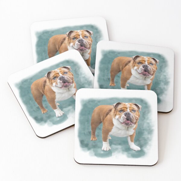 Artikelvorschau, Gemälde einer Bulldogge entworfen und verkauft von InvigorDesign.