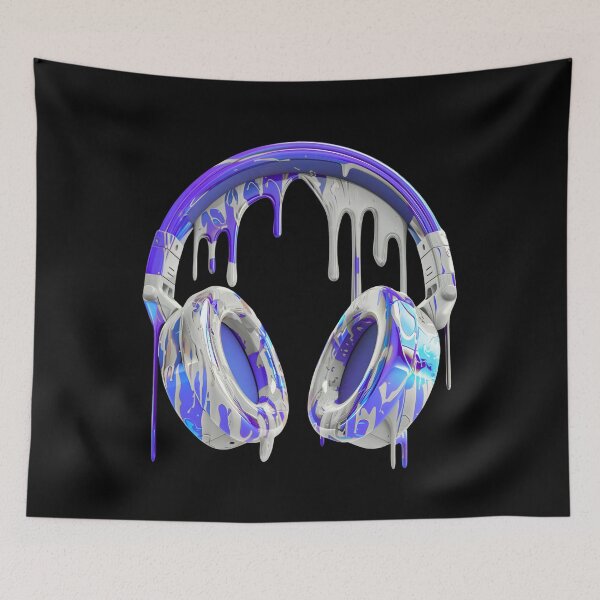 Item preview, Cosmic Cases 3D Headphones Neon Paint Drip designed and sold by WHITE FLAME PRINTS.