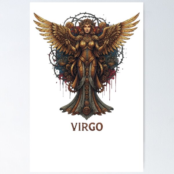 Item preview, Virgo – The Clockwork Guardian of Purity designed and sold by CelticSoulShop.