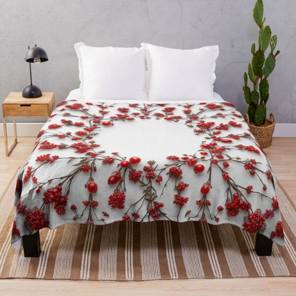 Item preview, Red Berry Mandala on White Background designed and sold by InezPhotography.