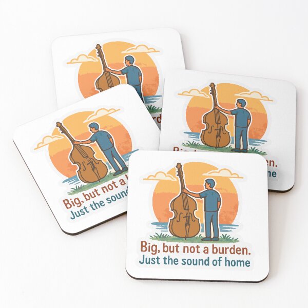 Item preview, Double Bass Sunset Moment designed and sold by Tiny Joy World.