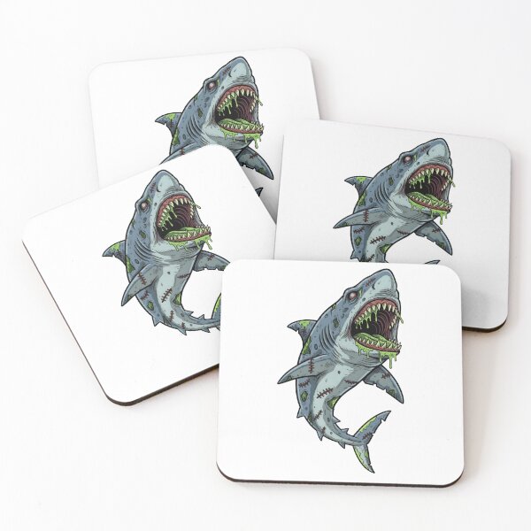 Item preview, Angry Zombie Shark designed and sold by Mad-Seal-Tees.